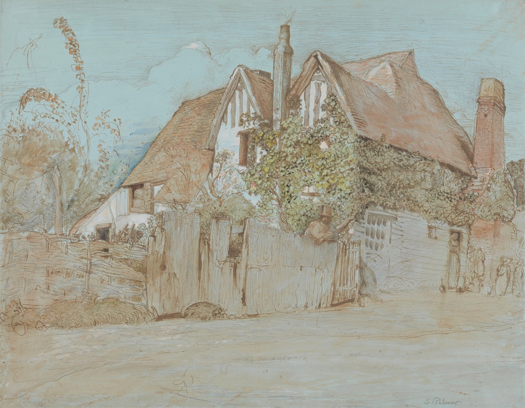 Samuel Palmer - Ivy Cottage, Shoreham