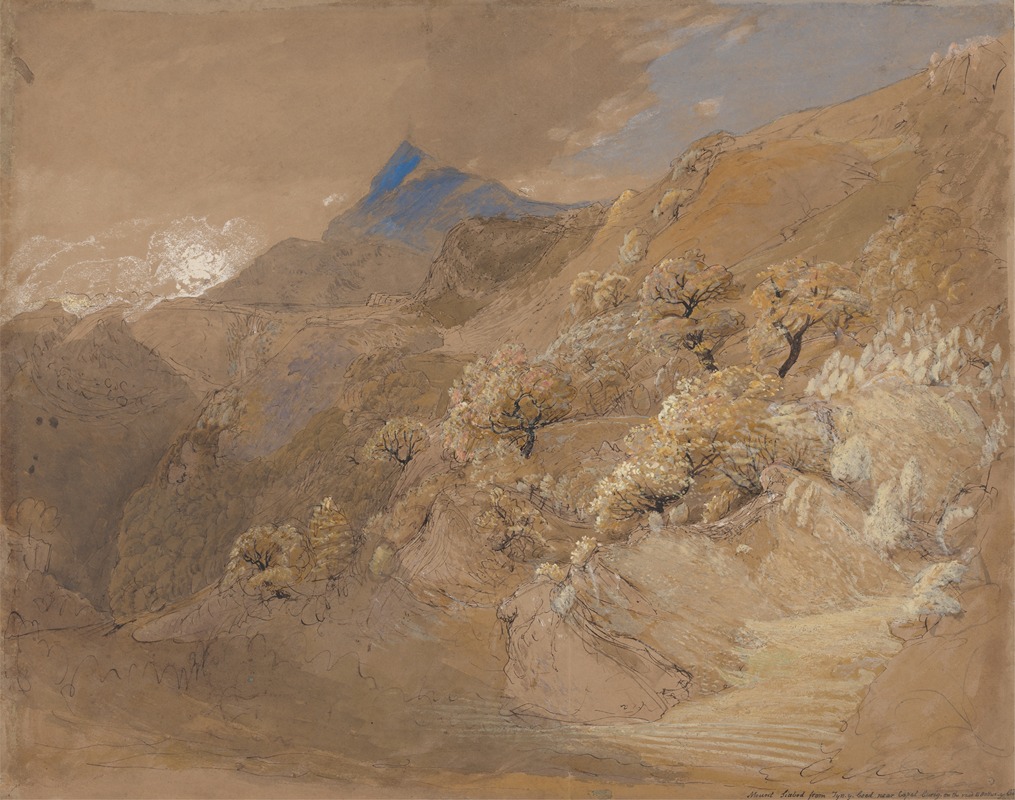 Samuel Palmer - Mount Siabod from Tyn-y-Coed near Capel Curig