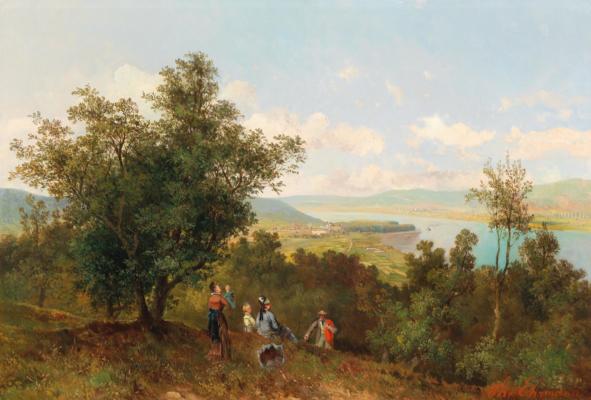 Theodor Freiherr von Ehrmanns - View of Klosterneuburg