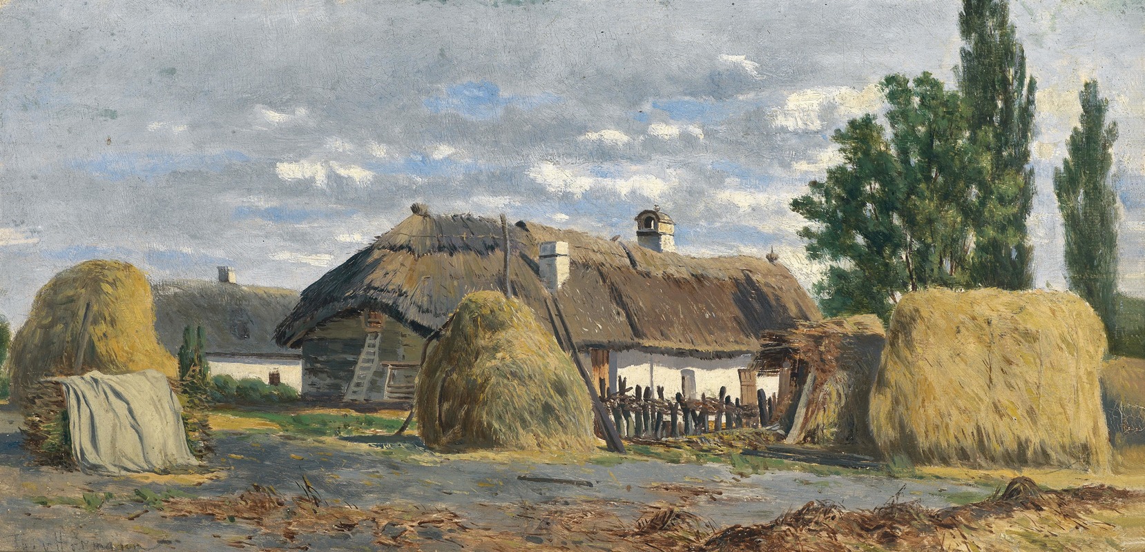 Theodor Von Hörmann - Ungarische Bauernhäuser