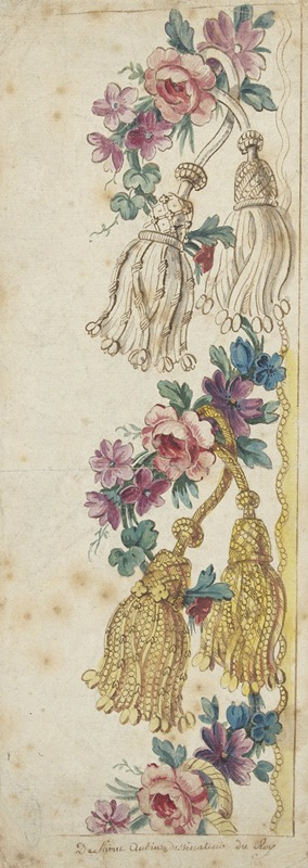 Charles Germain de Saint-Aubin - Design for an Embroidered Border