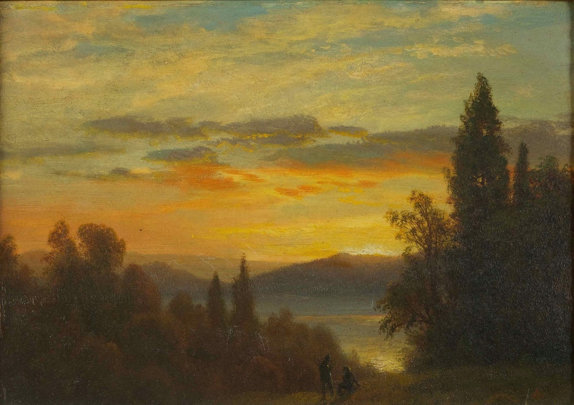 Albert Bierstadt - On the Hudson River Near Irvington