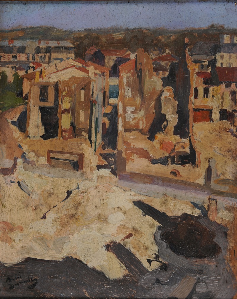 André Victor Édouard Devambez - Ruines de la rue Mazel