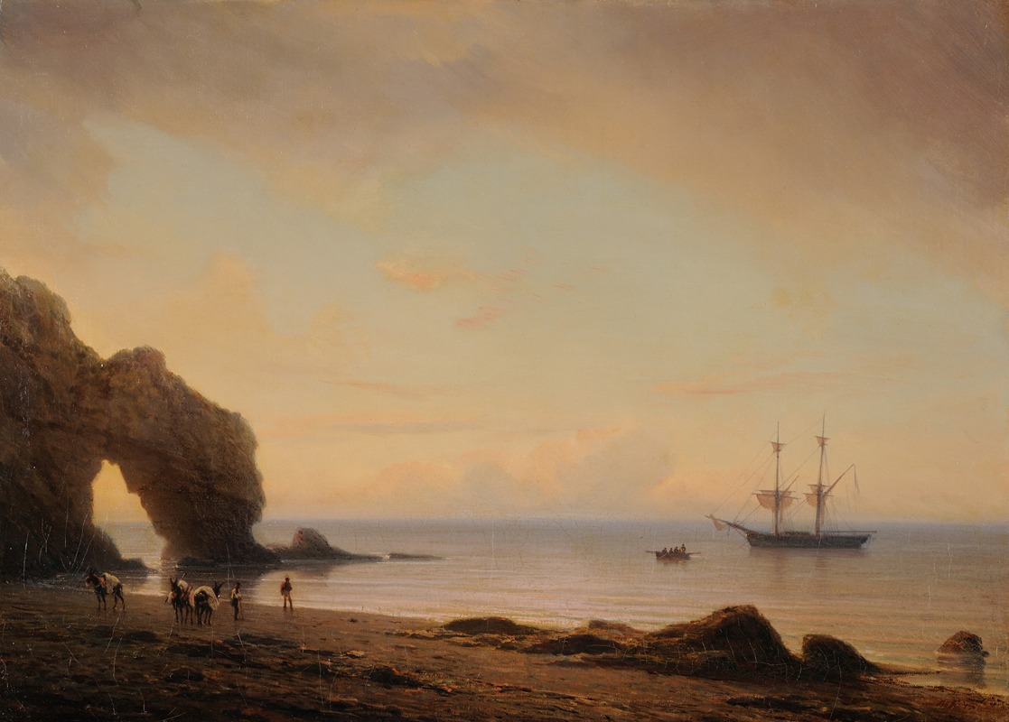 Antoine Morel-Fatio - Etretat; la porte d’Aval