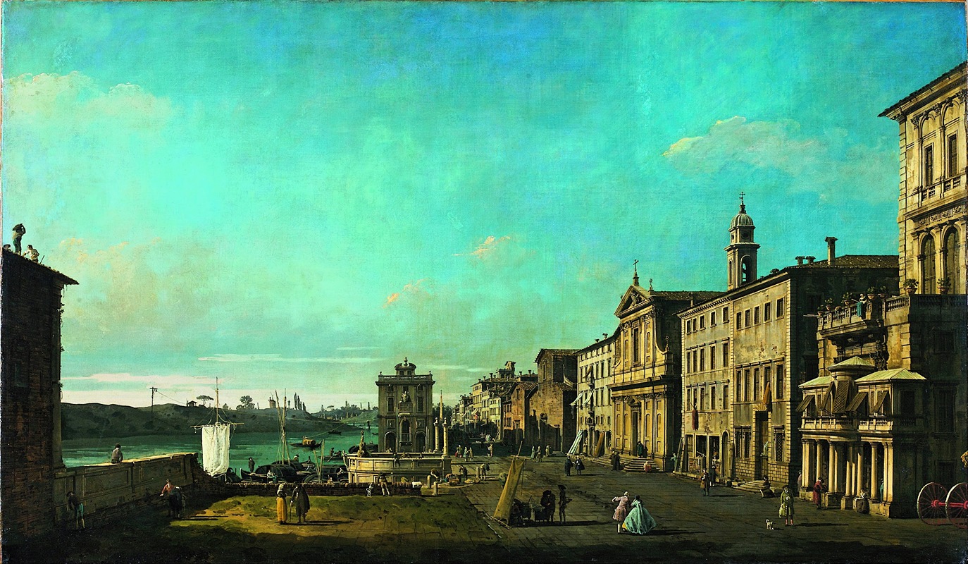 Bernardo Bellotto - View of Via di Ripetta in Rome