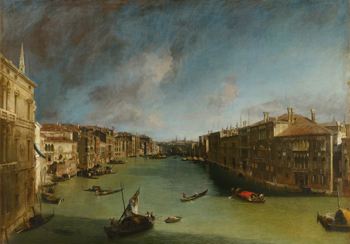 Canaletto - Grand Canal from Palazzo Balbi towards the Rialto