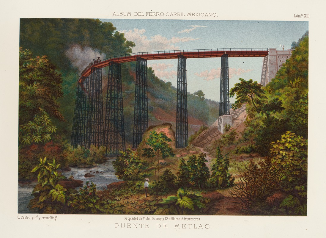 Casimiro Castro - Puente de Metlac, plate 13