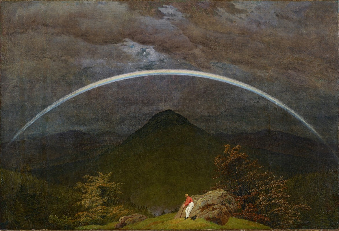 Caspar David Friedrich - Mountain Landscape with Rainbow