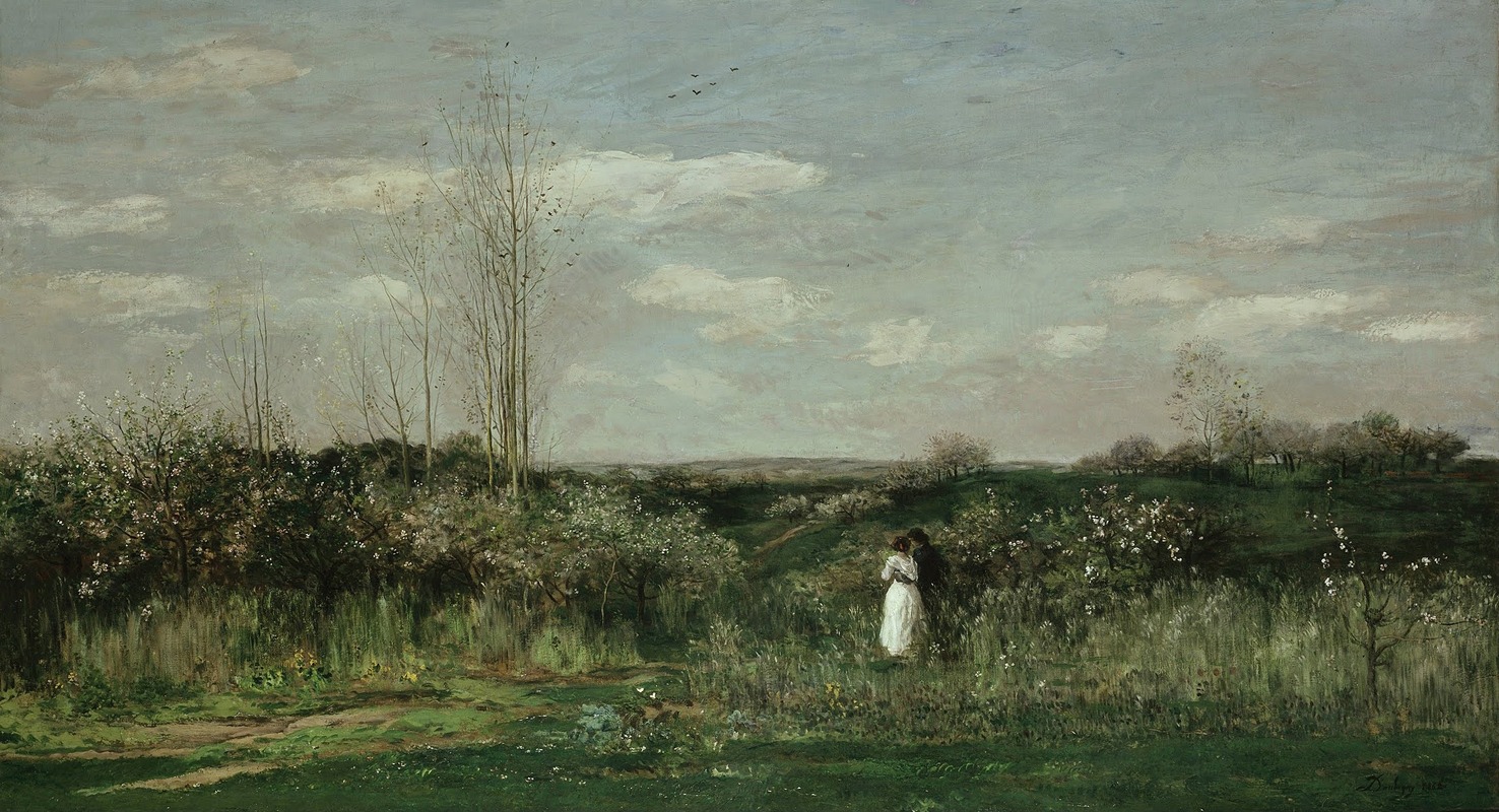 Charles François Daubigny - Spring Landscape