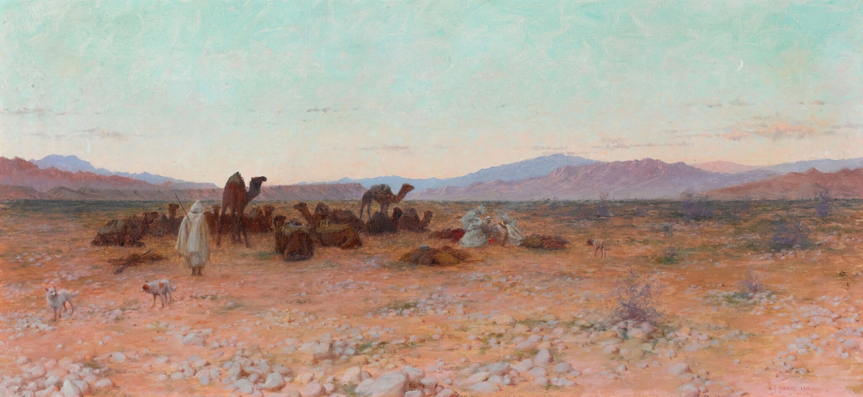 Charles James Theriat - In the Desert