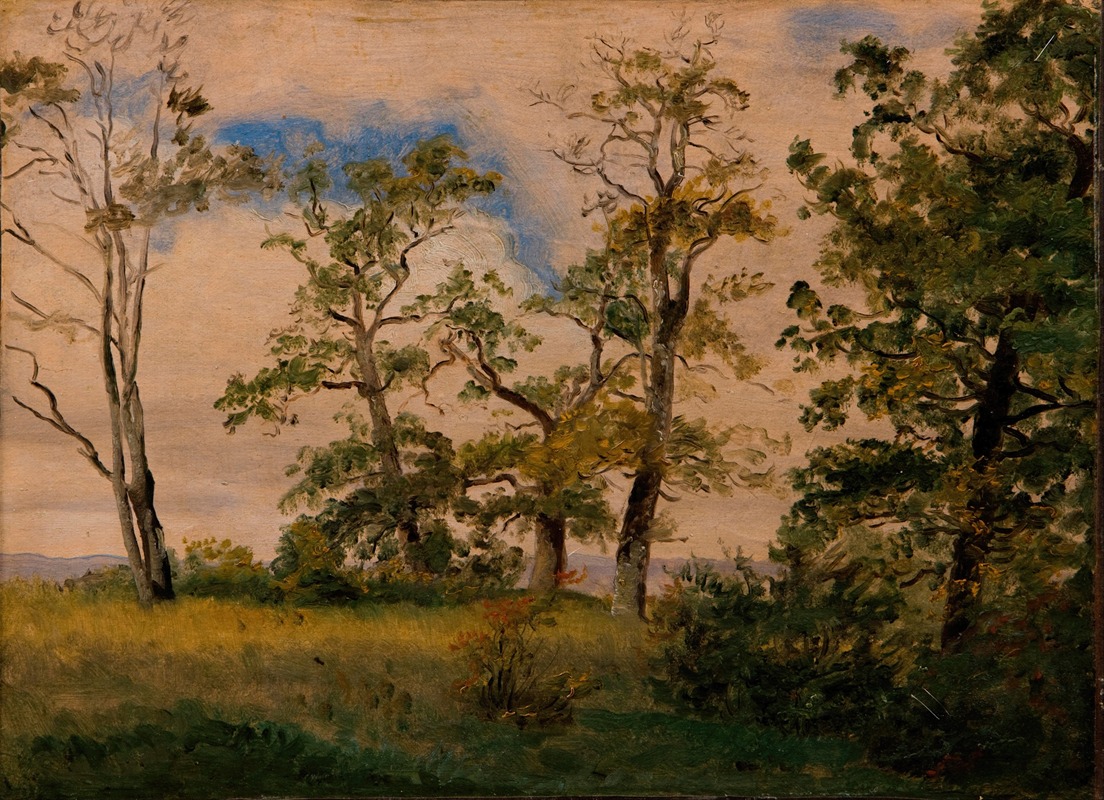 Dankvart Dreyer - Landscape with free-standing trees