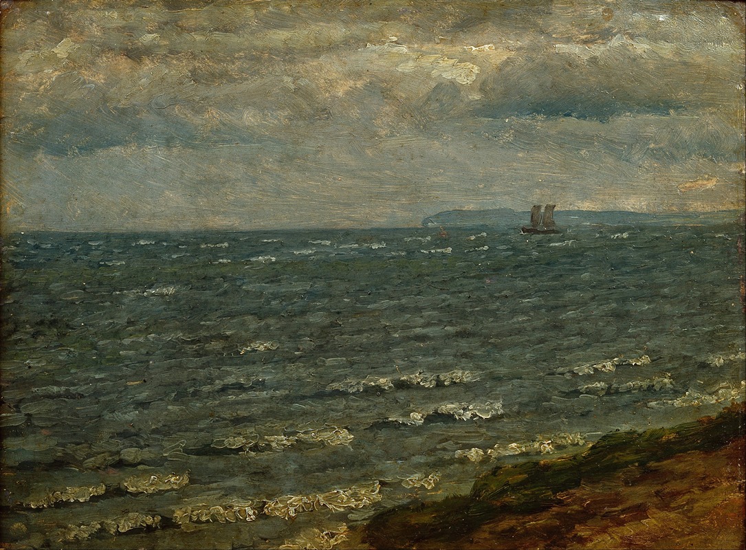 Dankvart Dreyer - Seascape with impending rain. Lillebælt