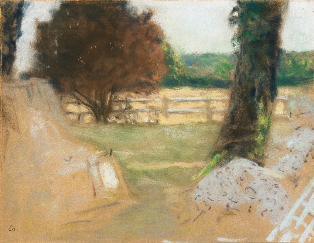 Édouard Vuillard - La Barrière blanche aux Clayes