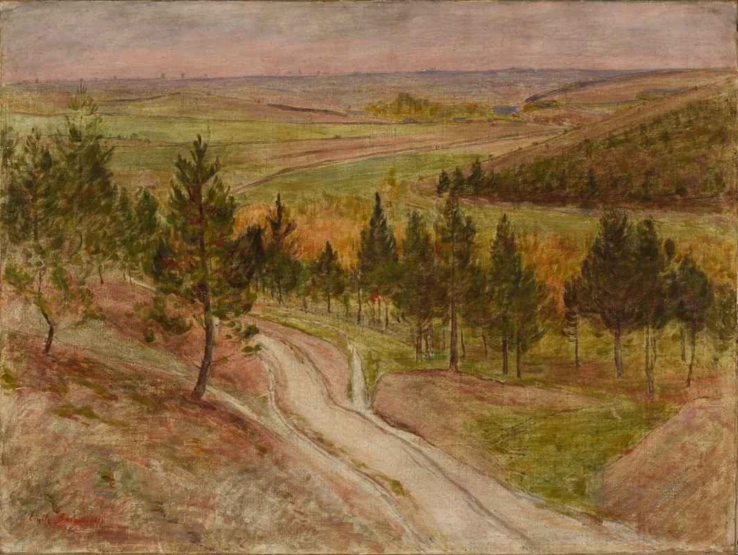 Émile Barau - Près Semide (Ardennes) Paysage de semide (Ardennes)