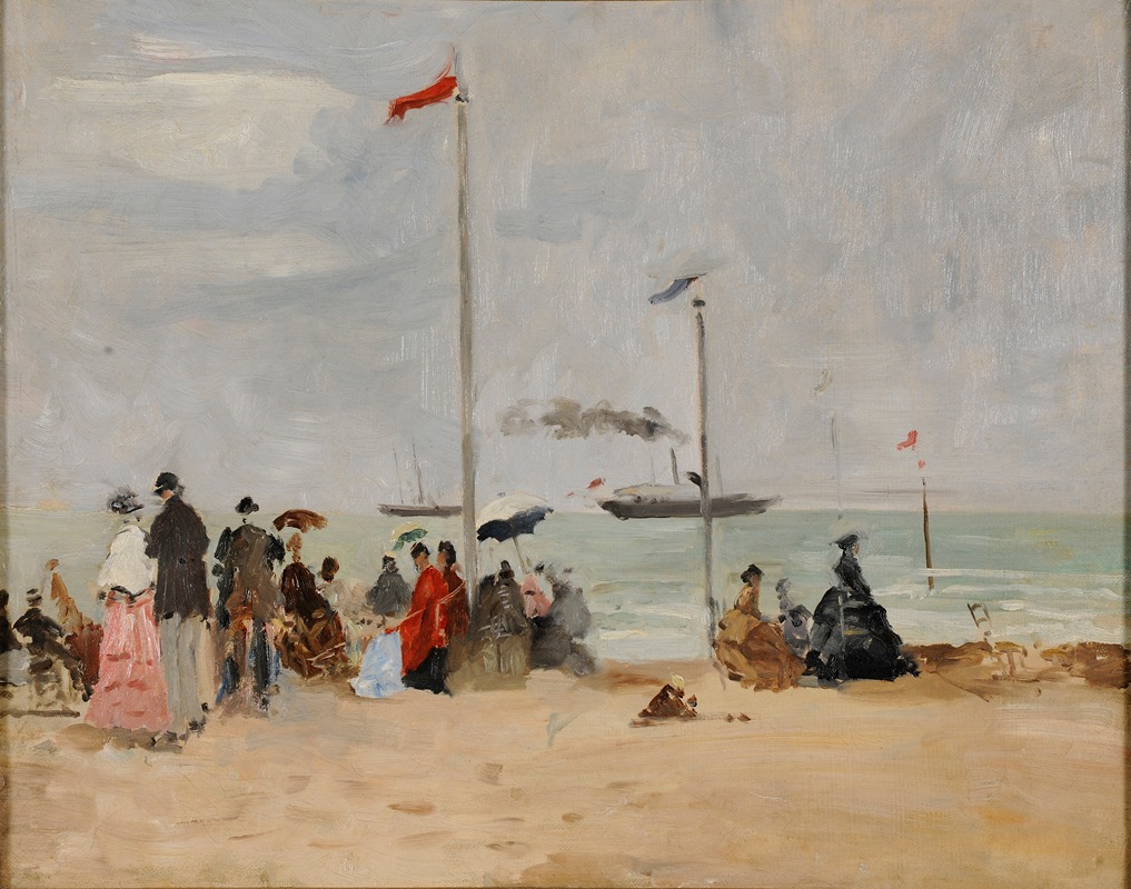 Eugène Boudin - Sur la plage de Trouville