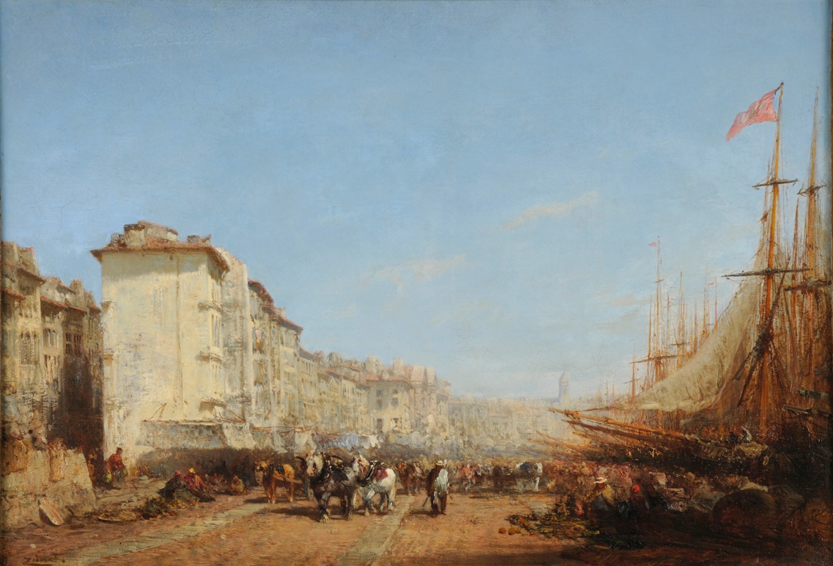Félix Ziem - Marseille, le vieux port