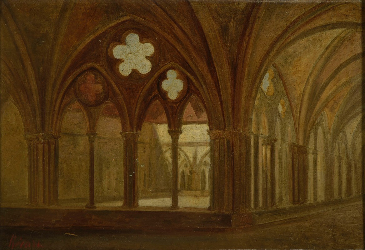 François Clovis Hécart-Gaillot - Le Cloître de Saint-Nicaise