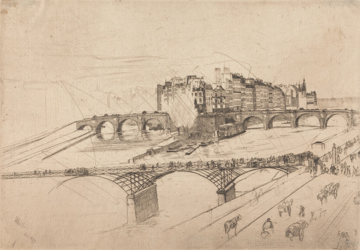 James Abbott McNeill Whistler - Île de la Cité, Paris