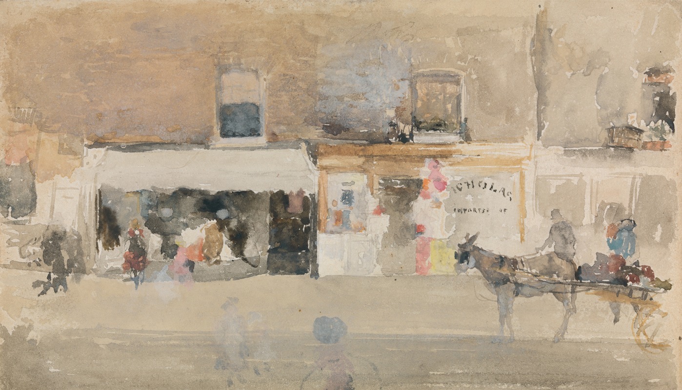 James Abbott McNeill Whistler - Street Scene in Chelsea