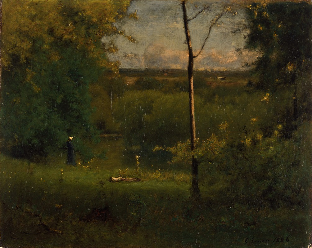 George Inness - Looking over the River