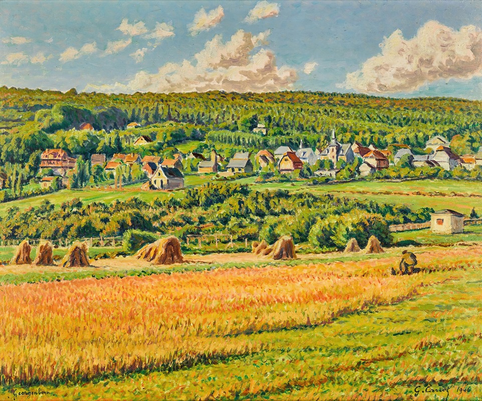 Gustave Cariot - Le village de Georgenborn