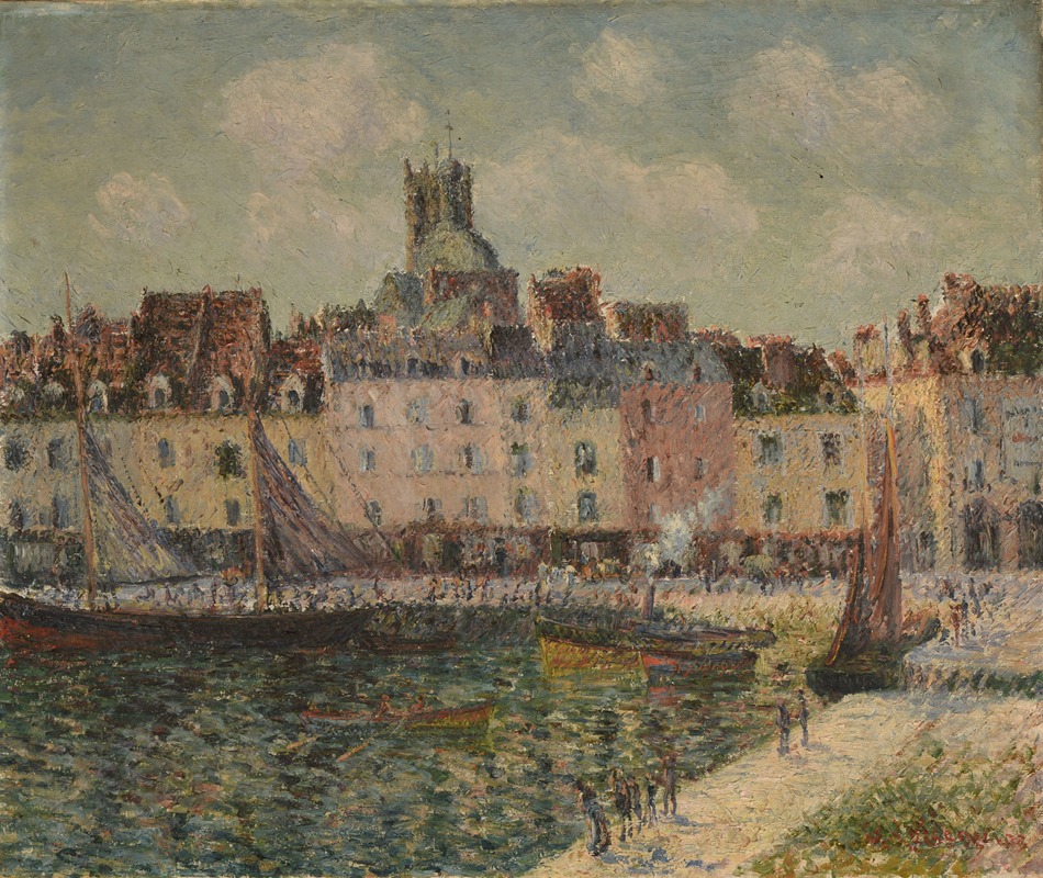 Gustave Loiseau - Le Quai Duquesne à Dieppe