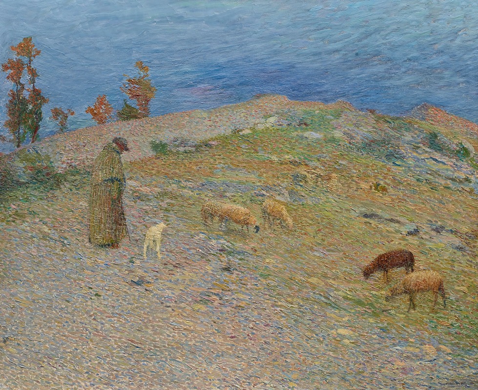 Henri Martin - Berger et ses moutons dans les causses