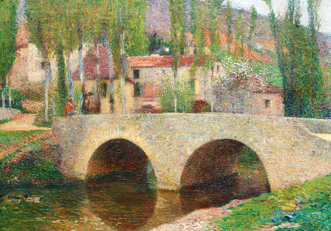Henri Martin - Le Pont à Labastide-du-Vert