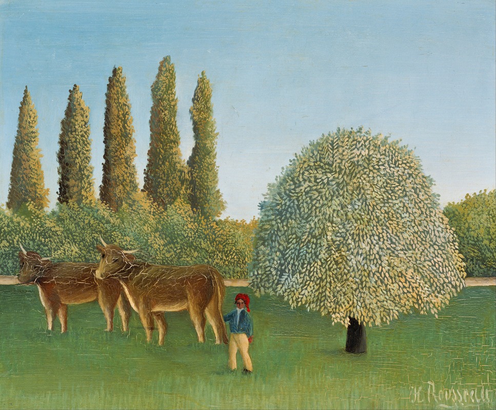 Henri Rousseau - Meadowland (The Pasture)