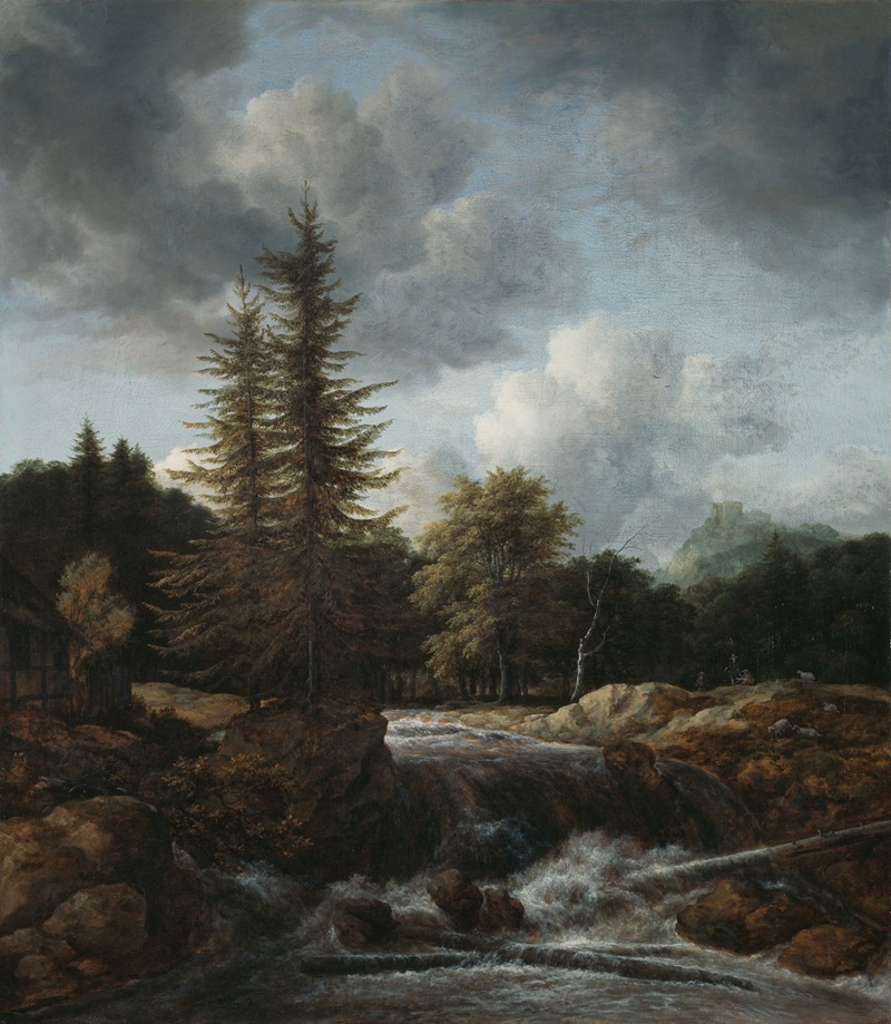 Jacob van Ruisdael - Landscape with Waterfall