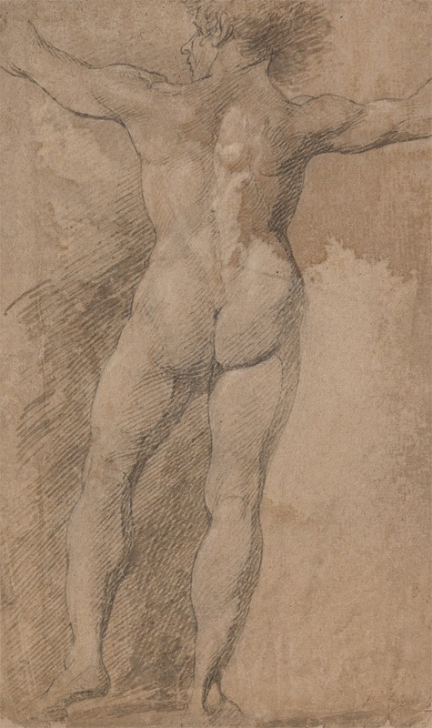 James Barry - Male with Arms Spread Wide Seen from Behind