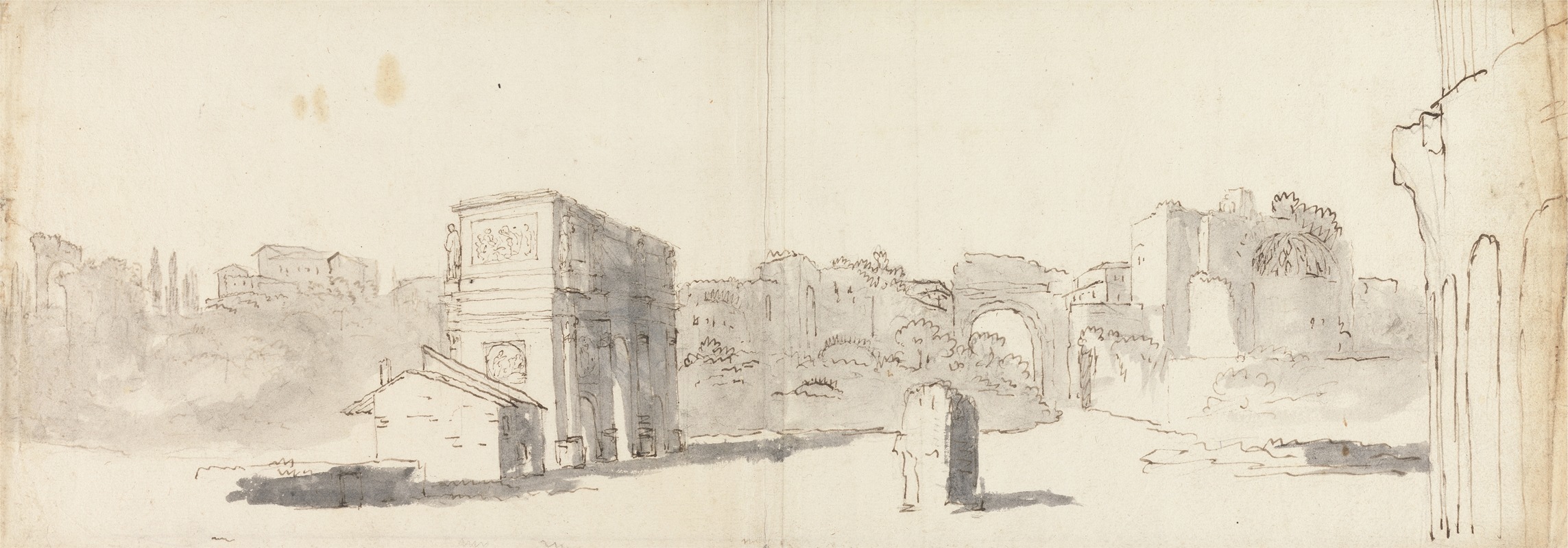 James Barry - Rome, A View of the Arch of Constantine with Other Ruins