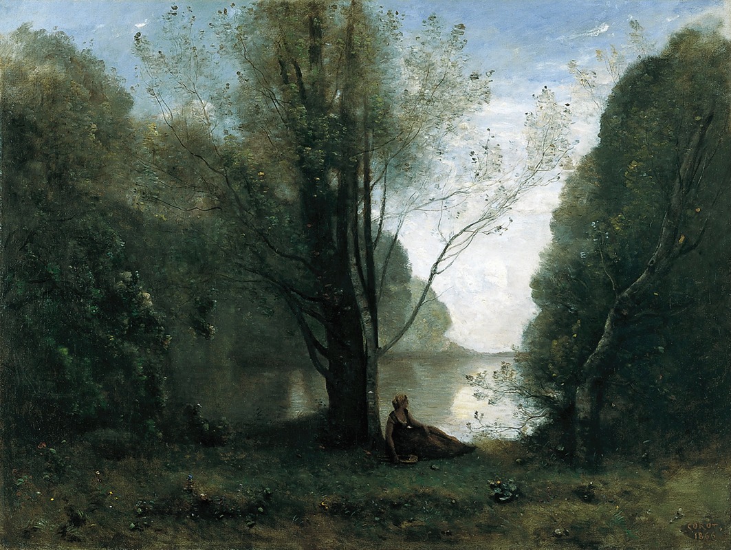 Jean-Baptiste-Camille Corot - Solitude. Recollection of Vigen, Limousin