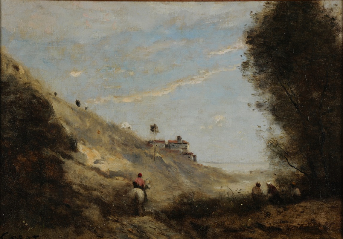 Jean-Baptiste-Camille Corot - Le vallon au cavalier