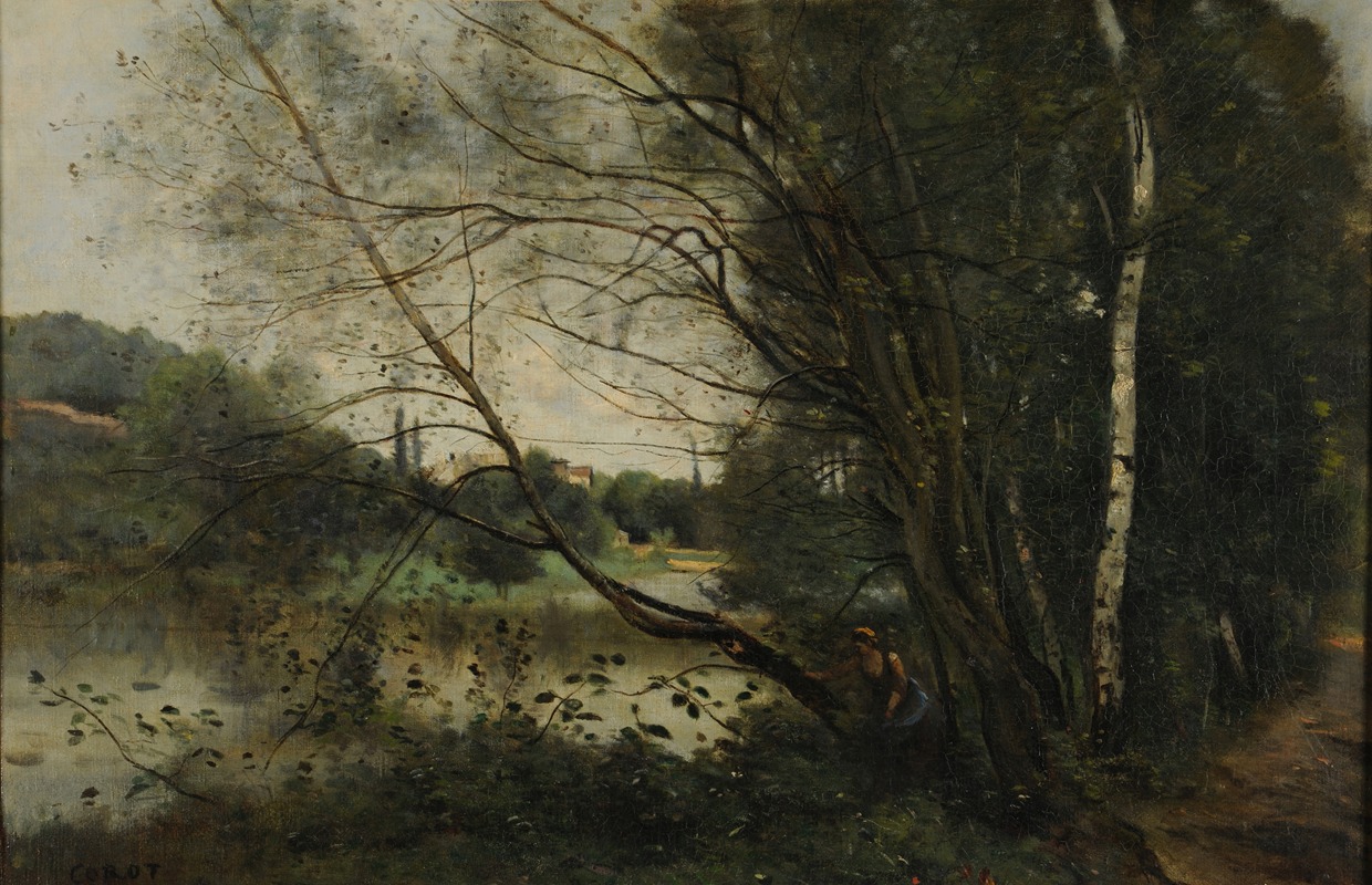 Jean-Baptiste-Camille Corot - L’étang à l’arbre penché