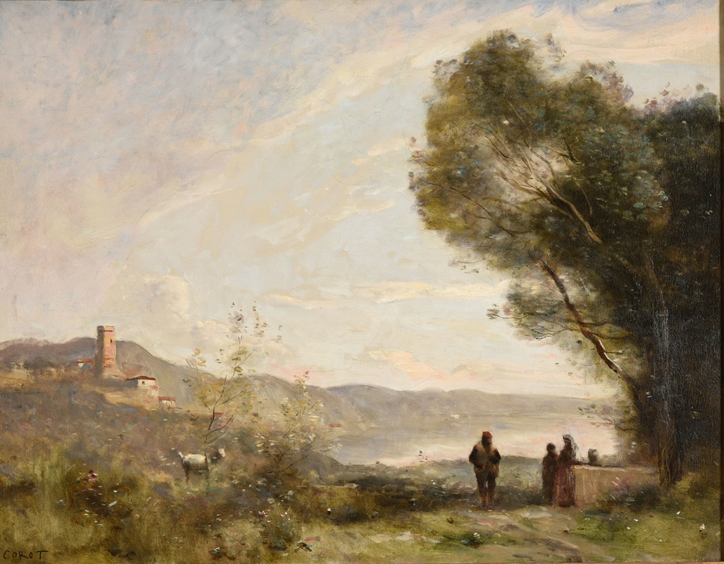 Jean-Baptiste-Camille Corot - Souvenir des rives méditerranéennes