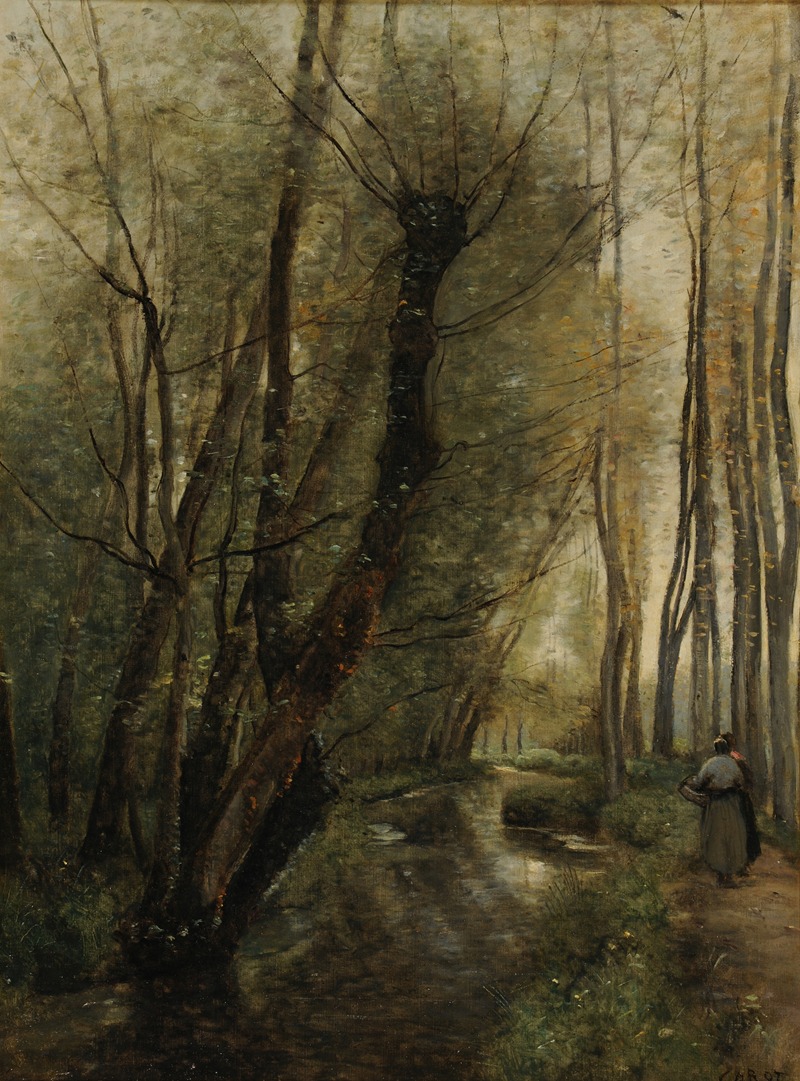 Jean-Baptiste-Camille Corot - Un ruisseau; environs de Beauvais
