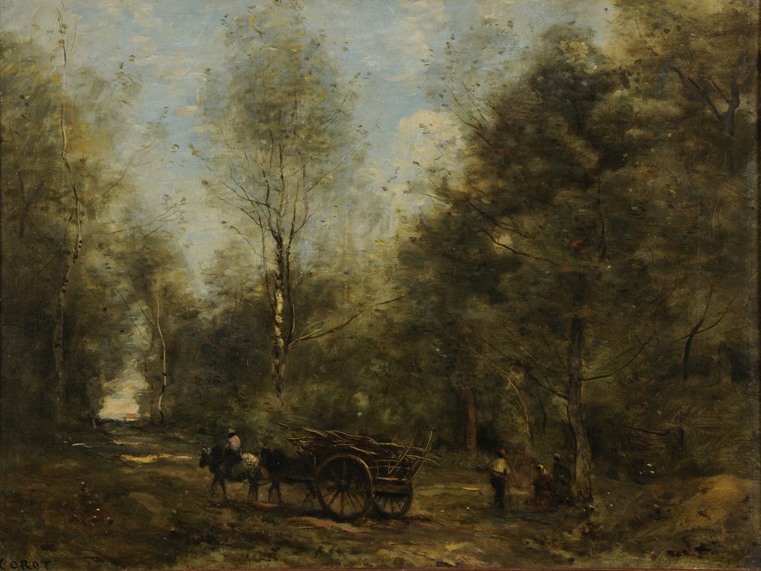 Jean-Baptiste-Camille Corot - Une allée dans les bois de Wagnonville