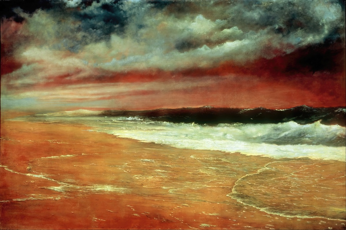 Joaquín Clausell - Late Afternoon by the Sea (The Red Wave)