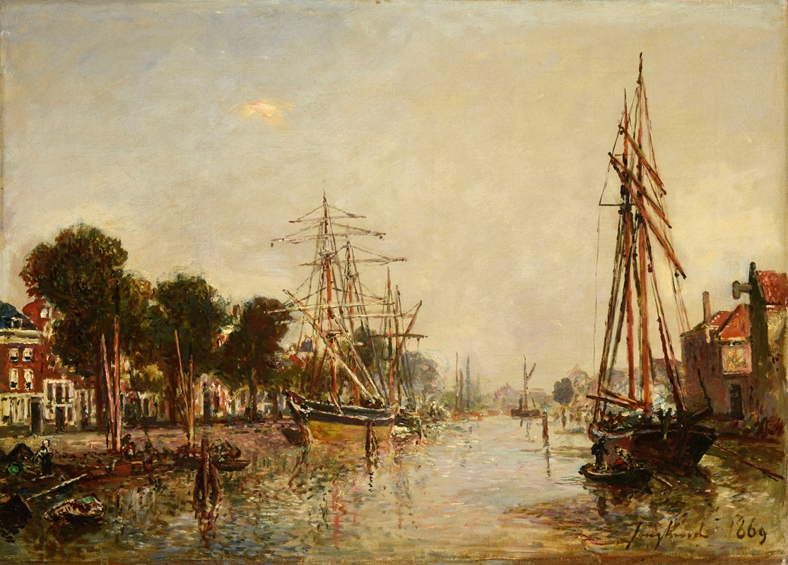 Johan Barthold Jongkind - Canal en Hollande