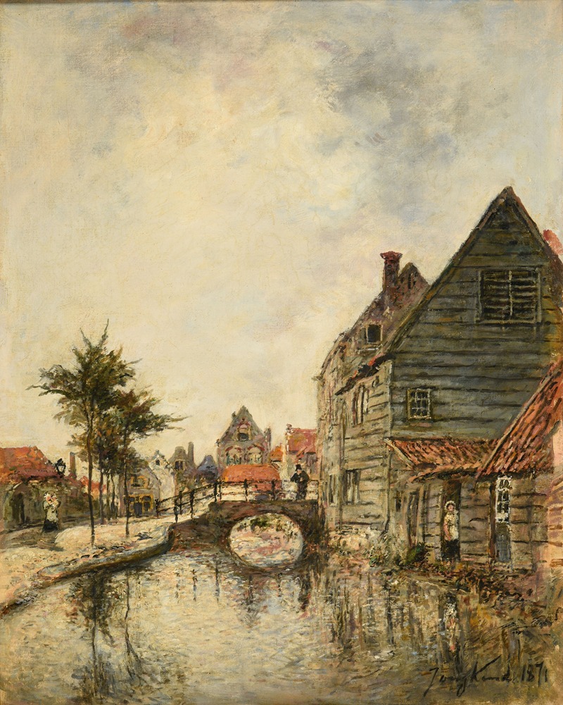Johan Barthold Jongkind - Canal intérieur de la ville de Dordrecht