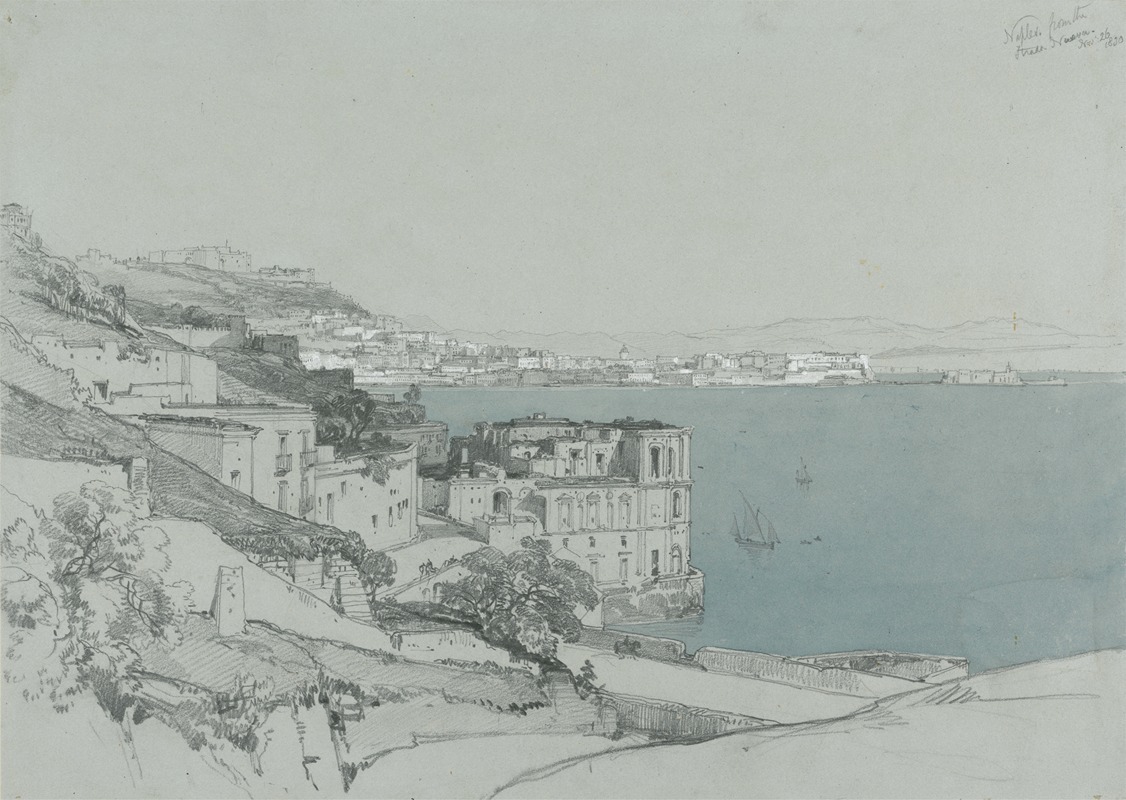 James Duffield Harding - Naples from the Strada Nouva, Nov.26, 1830
