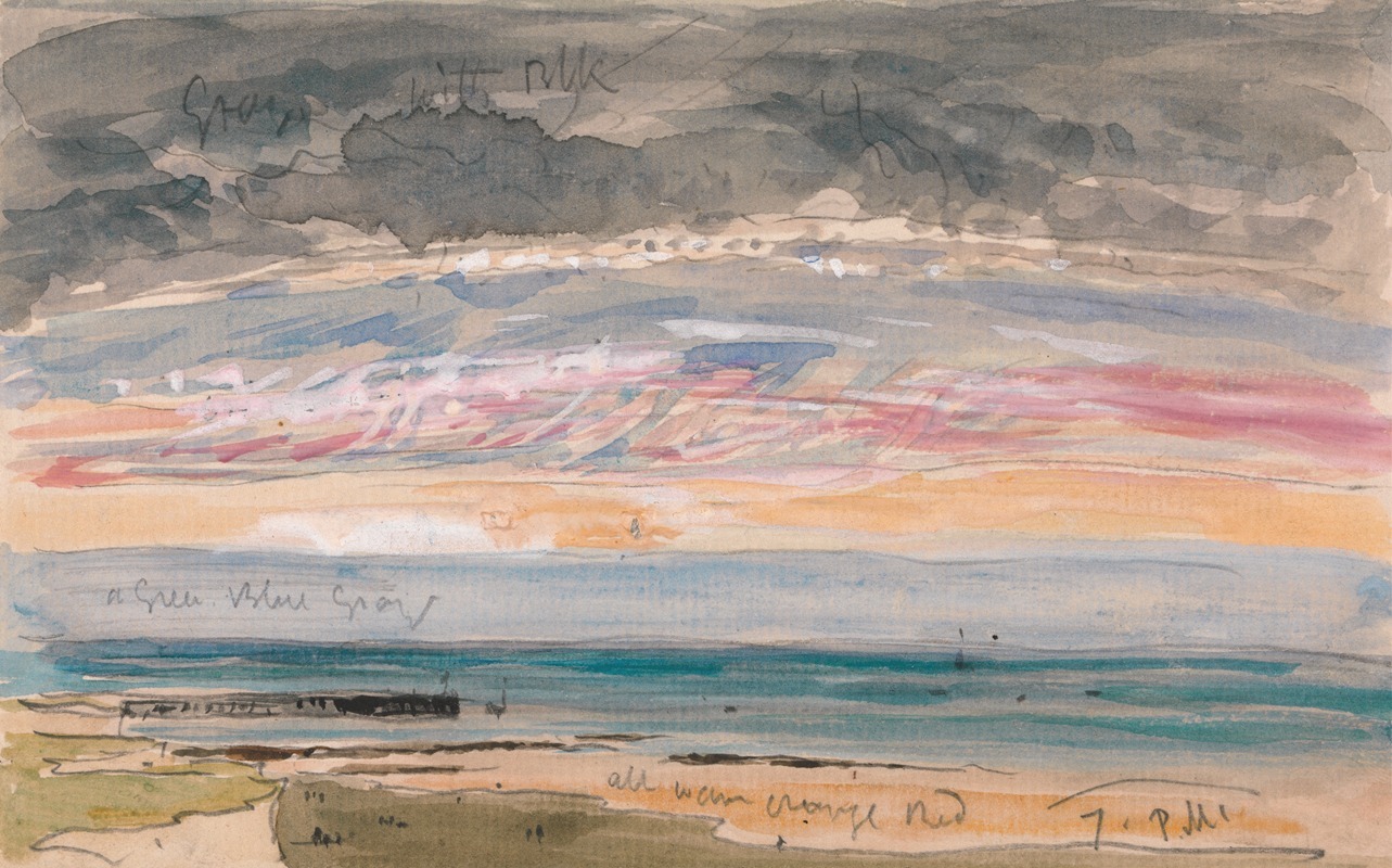 James Holland - Evening Sky on the Coast