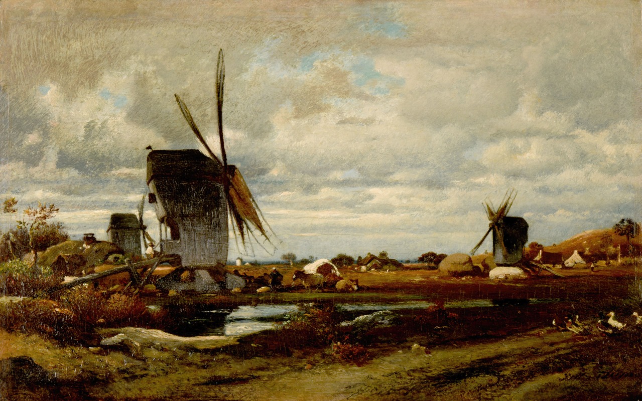 Jules Dupré - Les moulins à vent