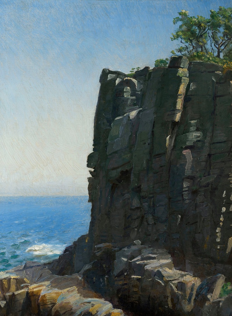 Michael Ancher - The Sanctuary Cliffs at Rø