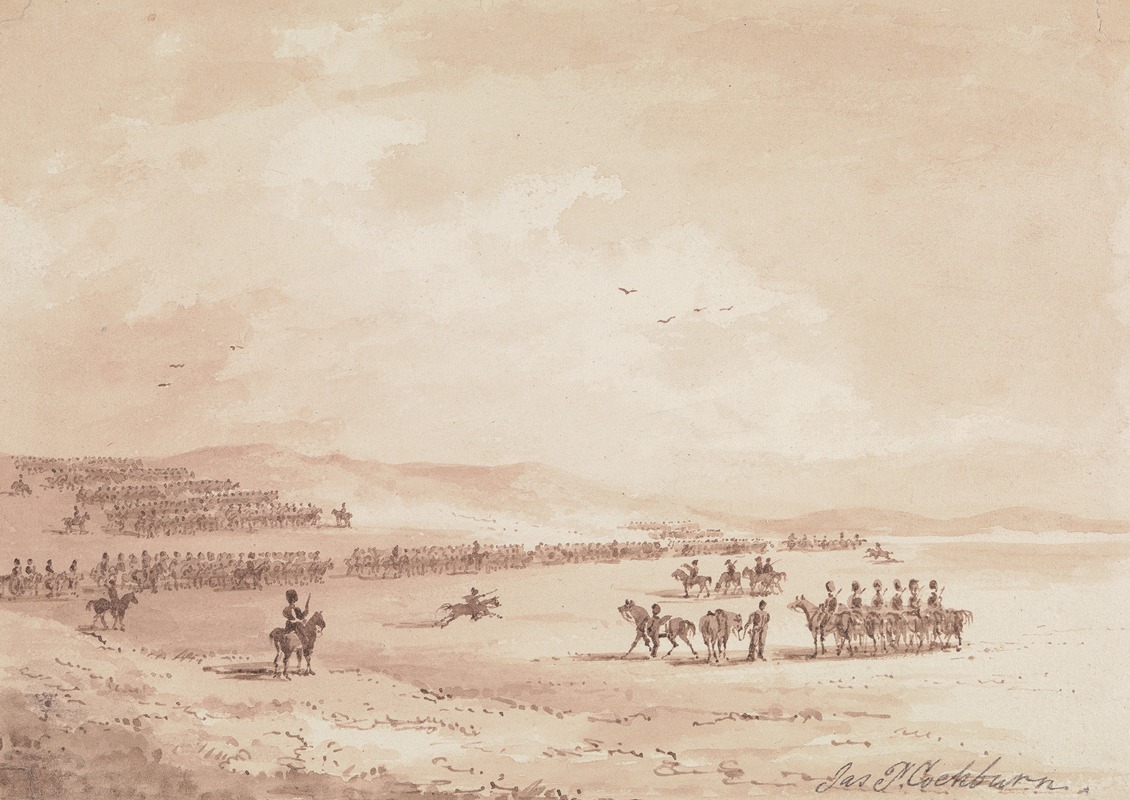 James Pattison Cockburn - Cavalry Exercising