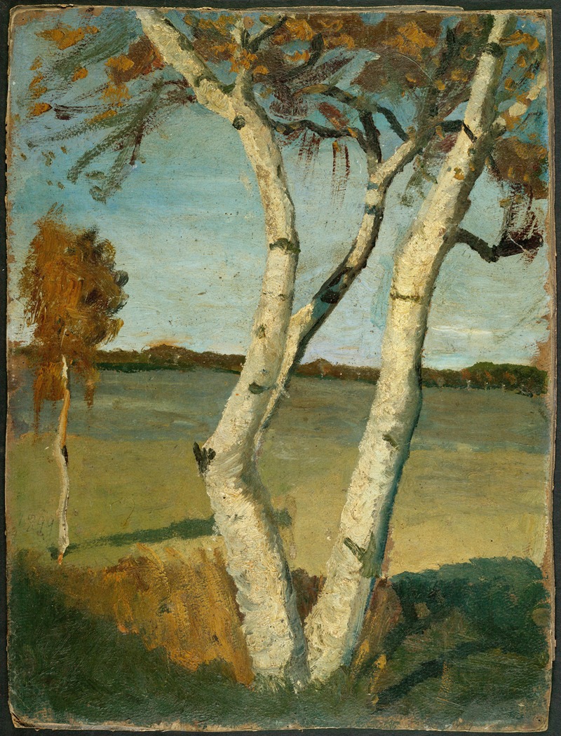 Paula Modersohn-Becker - Birch Tree in a Landscape