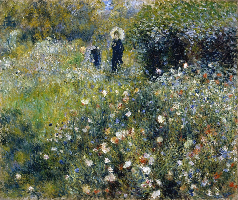 Pierre-Auguste Renoir - Woman with a Parasol in a Garden