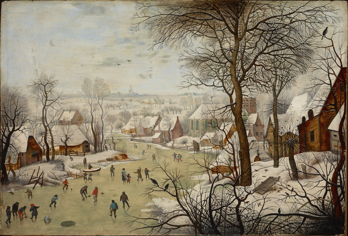 Pieter Brueghel The Younger - Winterlandscape with a Bird-trap