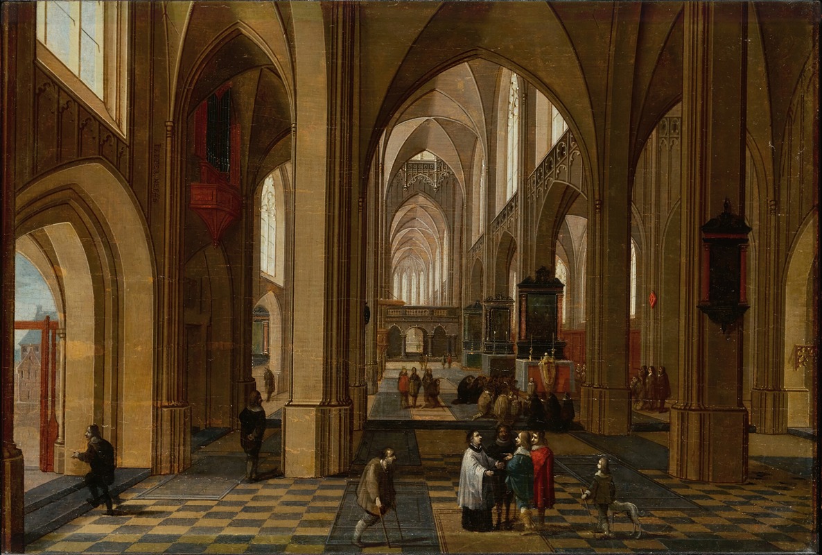 Pieter Neeffs the Elder - Interior of a Gothic cathedral